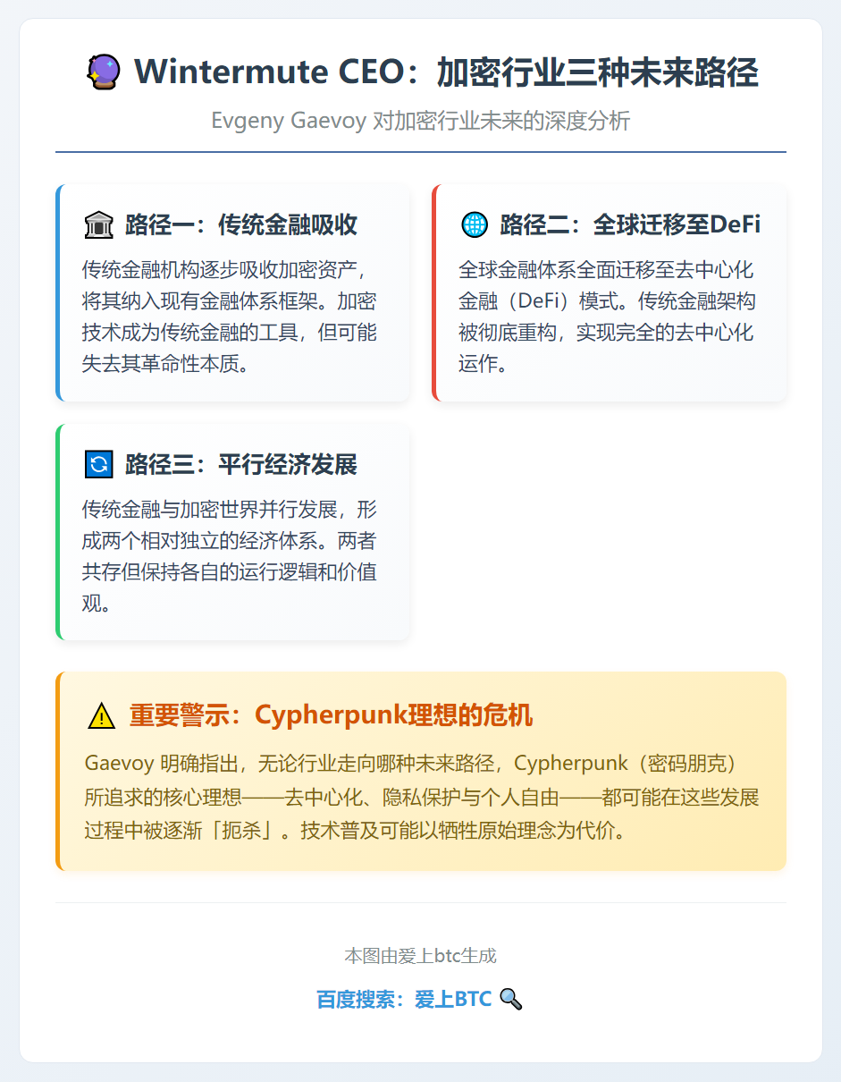 Wintermute CEO：加密行业三未来或终结Cyphe