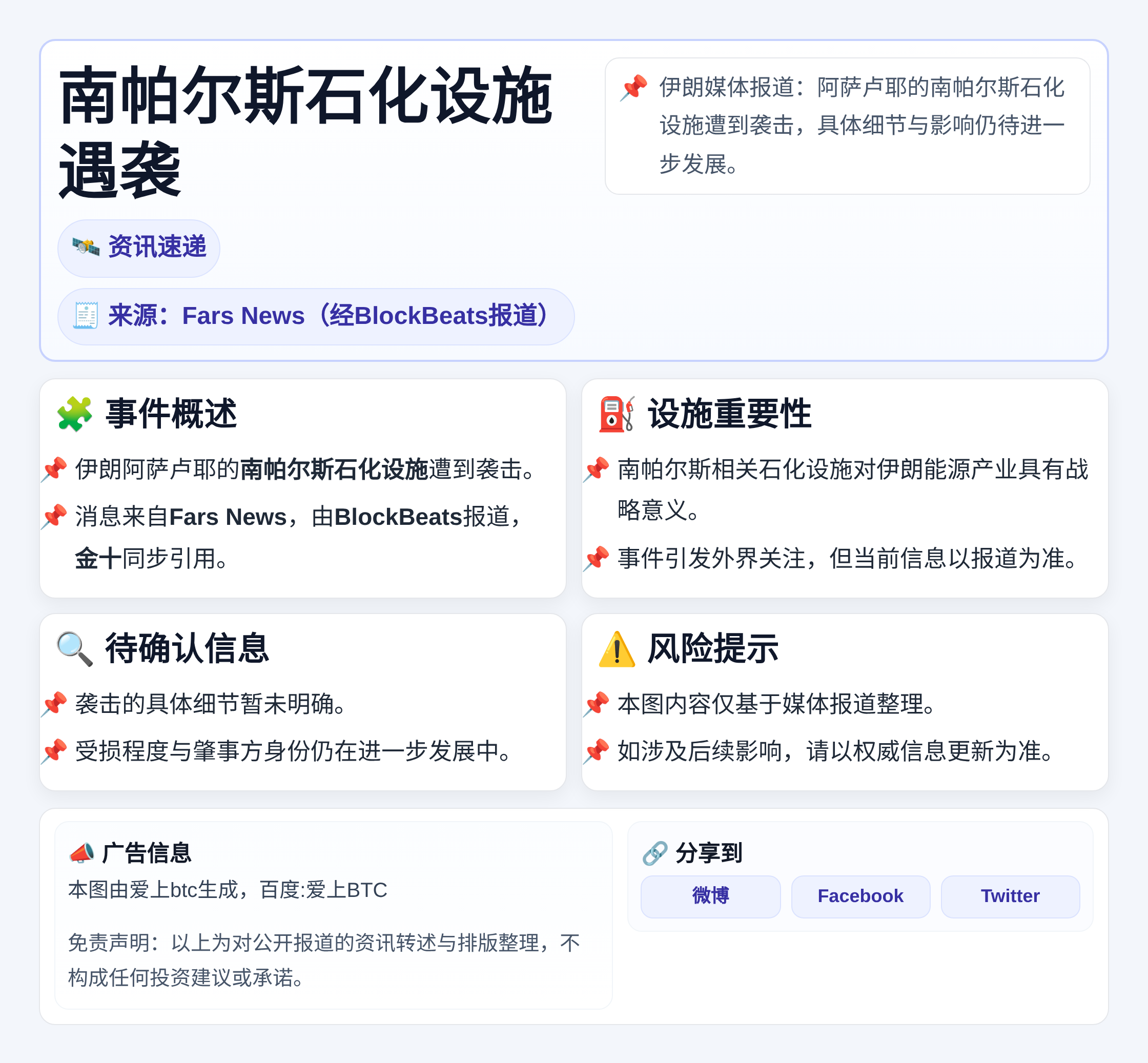 南帕尔斯石化设施遇袭