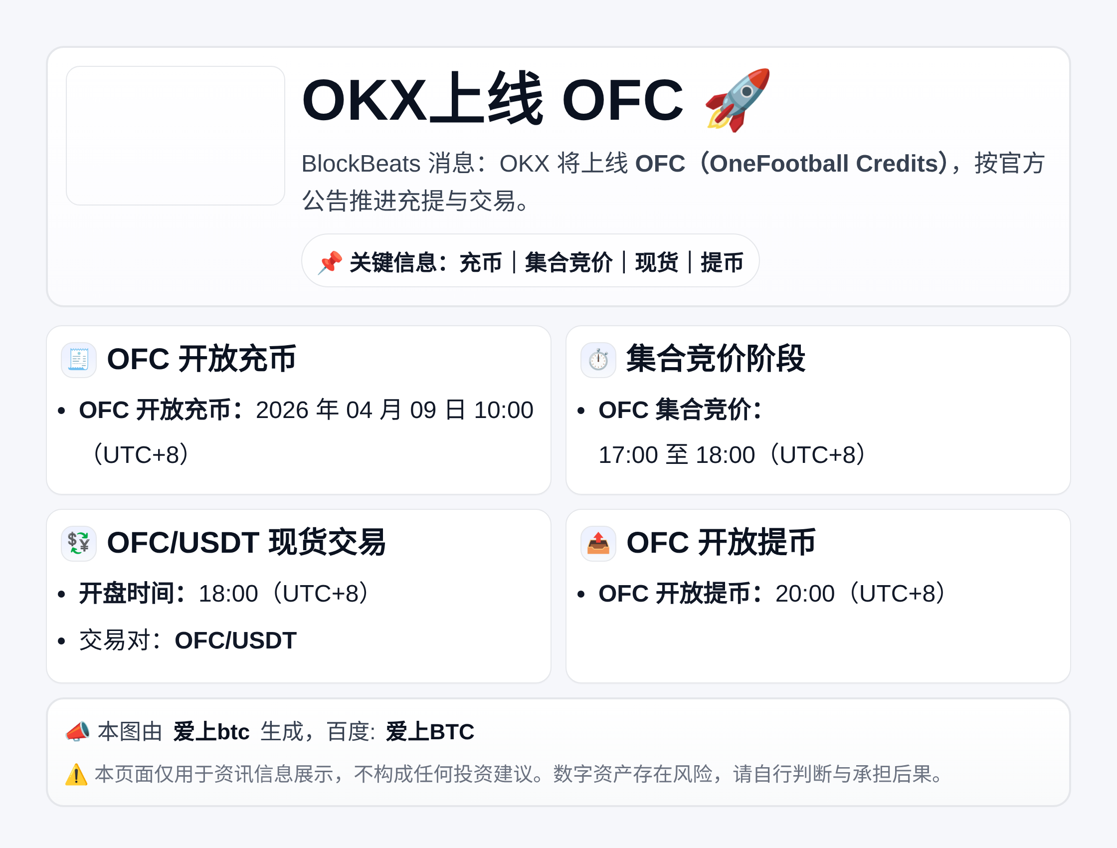 OKX上线OFC(OneFootball Credits)现