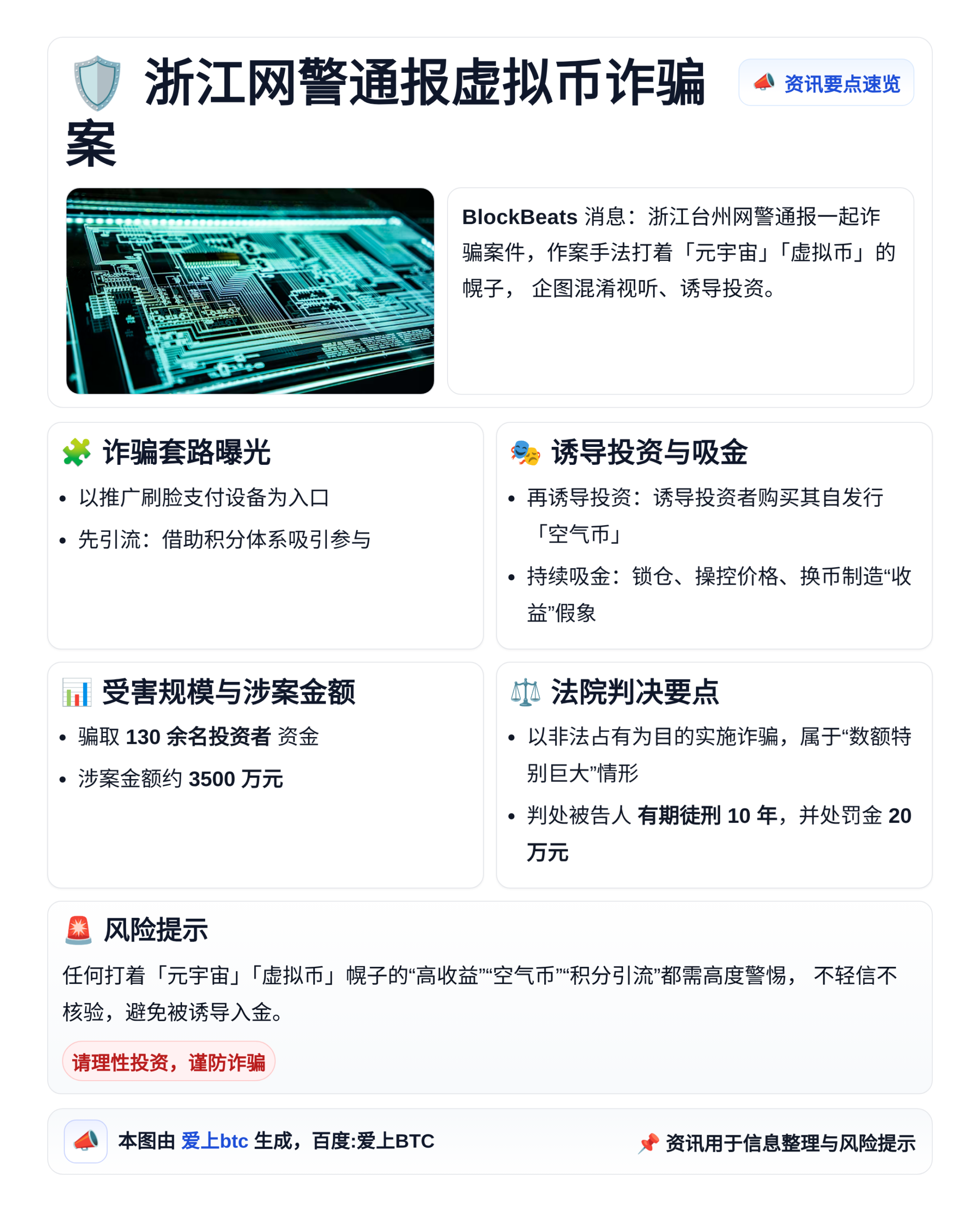 浙江网警通报虚拟币诈骗案