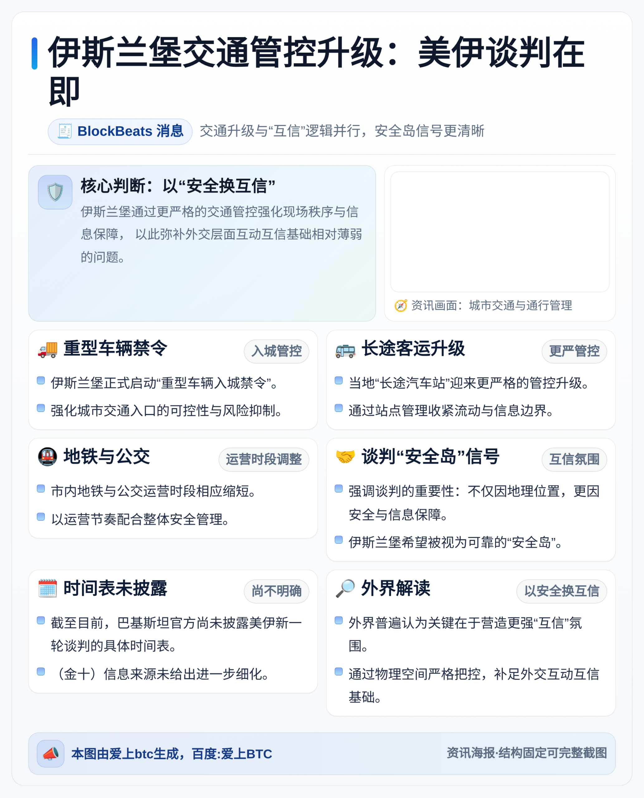 伊斯兰堡交通管控升级：美伊谈判在即