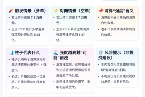 比特币跌破7.3万美元：主流CEX多单清算或达5.38亿