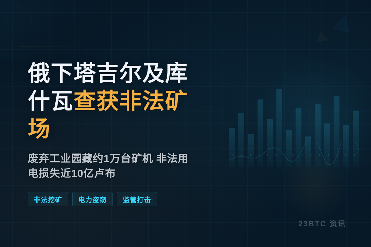 俄下塔吉尔及库什瓦查获大型非法加密矿场
