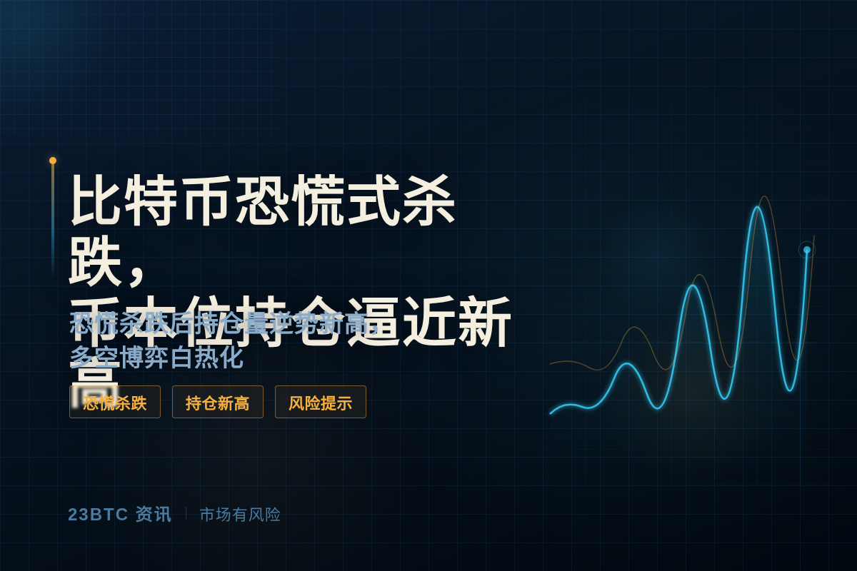 比特币恐慌式杀跌，币本位合约持仓量逼近新高