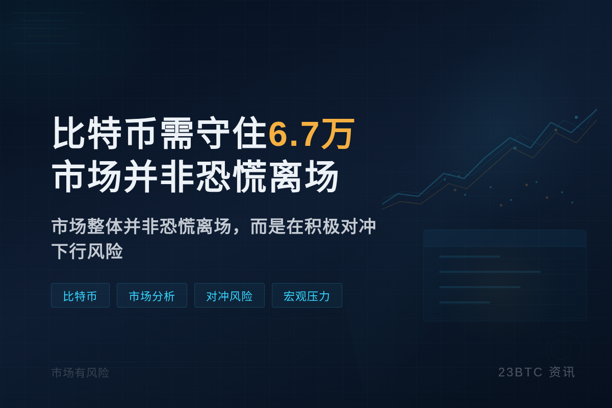 QCP：比特币需守住6.7万未恐慌